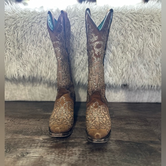 Corral boots glitter inlay size 6.5
